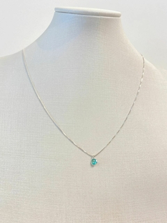 Gargantilha Ponto Verde Água - comprar online