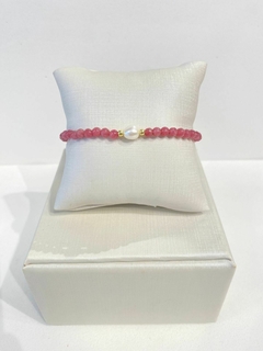 Pulseira Pérola Quartzo Cherry