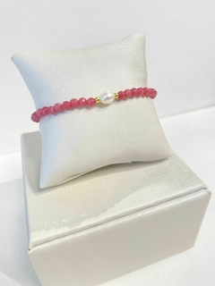 Pulseira Pérola Quartzo Cherry - comprar online
