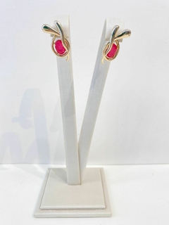 Conjunto Elos Oval Rosa - Malivi Store