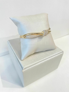 Bracelete Design Laço Cravejado - comprar online