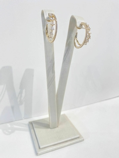 Argola Cravejada Design Duo - comprar online