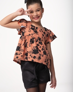 CONJUNTO SHORT COM BOLSO FACA FLORES DE INVERNO - comprar online