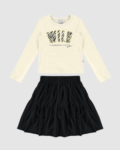 CONJUNTO BLUSA E SAIA MALWEE REF. 126516 - comprar online