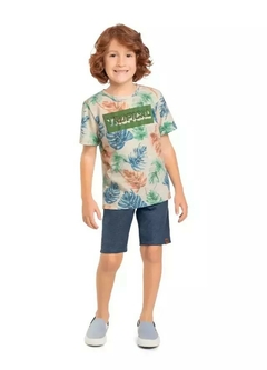 Conjunto Marlan Folhagens Tropical