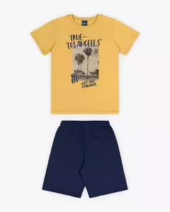 Conj Curto Masculino Estampa "Los Angeles" - Rei Rex - REF 45704 na internet
