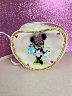 Bolsa Coração Minnie Rosa