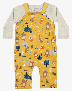 CONJUNTO BEBÊ MENINO CAMISETA E MACACÃO REIREX - REF 62154 - Bella Kids Moda Infantil
