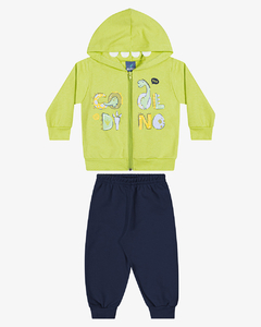 CONJUNTO JAQUETA MOLETOM E CALÇA BEBÊ MENINO - REI REX 62161 na internet