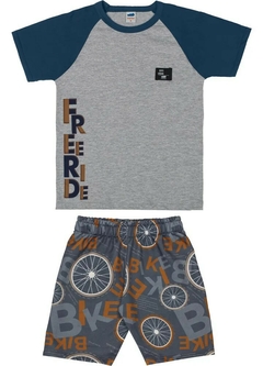 Conjunto Infantil Menino Camiseta e Bermuda Ride Marlan