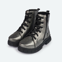 Bota Coturno Feminina Pampili Lucky com Zíper Grafite