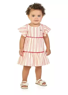 VESTIDO EM COTTON MAQUINETADO MARLAN REF. 60815