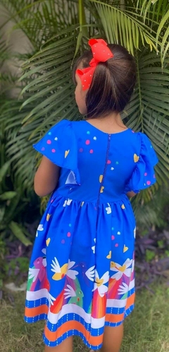 Vestido Alicia Floral Azul - comprar online