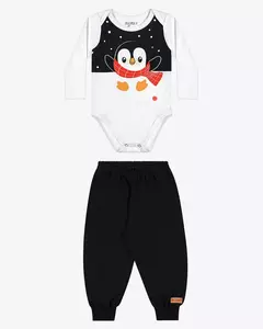 CONJUNTO BEBÊ MENINO BODY ESTAMPADO E CALÇA REIREX -REF 62150 - comprar online