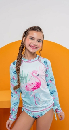 Conjunto UV Infantil Feminino Flamingo - Bella Kids Moda Infantil