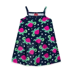 Vestido Infantil Kyly Tartaruga Melancia - comprar online