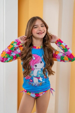 Conjunto UV Menina Unicórnio Colore