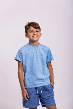 CAMISA MASCULINA BÁSICA LISTRADA COLORS