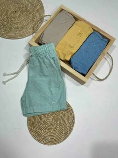 SHORT MAURICINHO LISO ZARPP - Bella Kids Moda Infantil