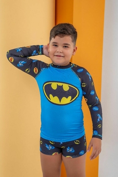 CONJUNTO MASCULINO UV BATMAN AZUL