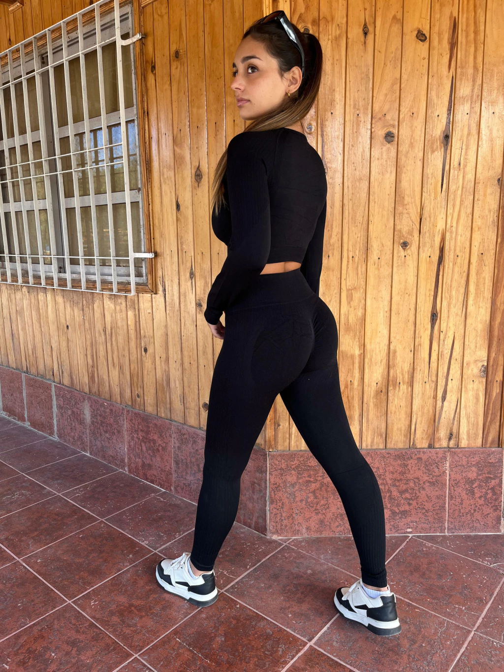Conjunto Seamless Manga Larga (Negro 2)