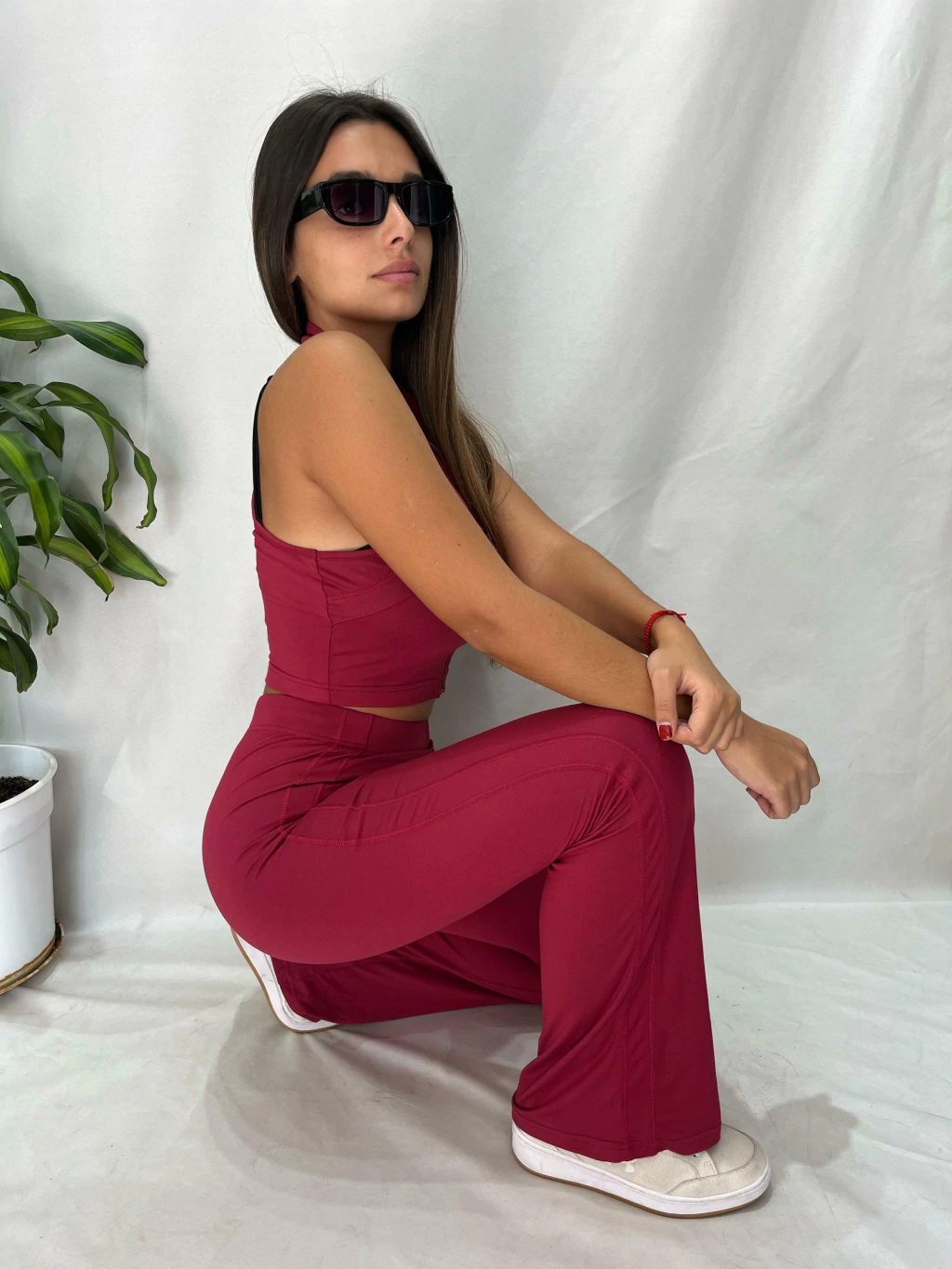 Conjunto seamless oxford (bordo)