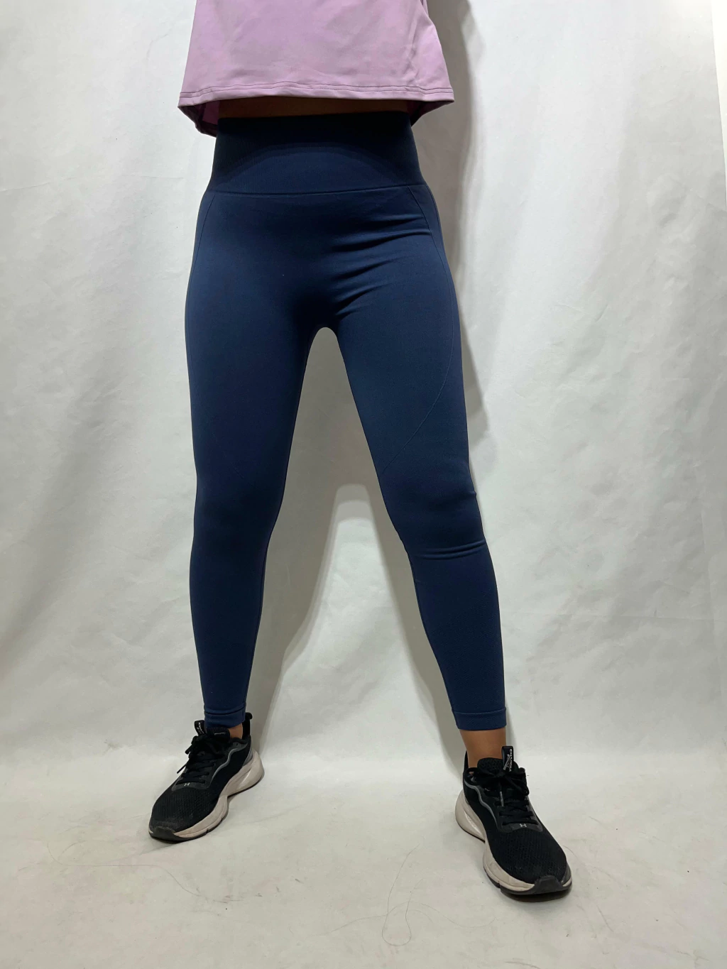 calza seamless azul marino