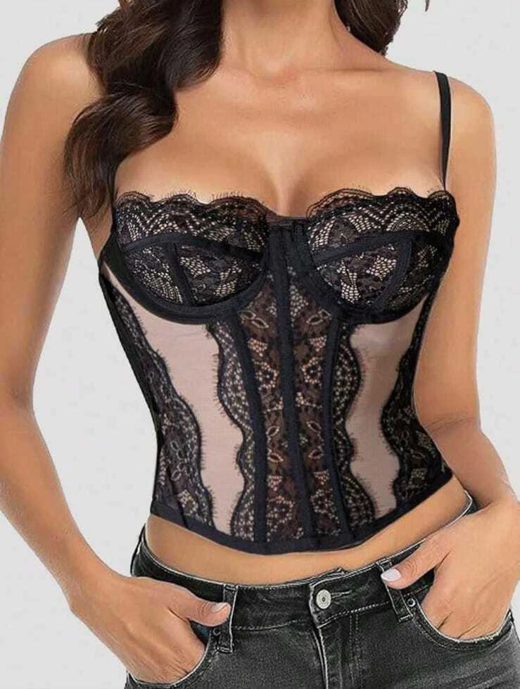 Corset importado (negro camel)