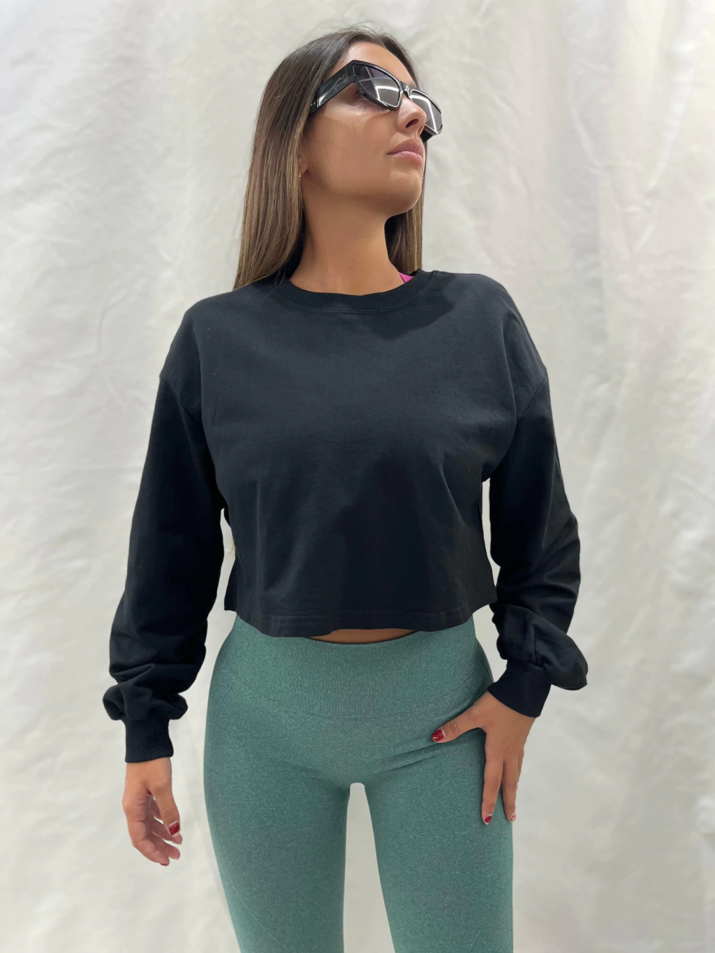 Buzo museras espalda abierta (negro)
