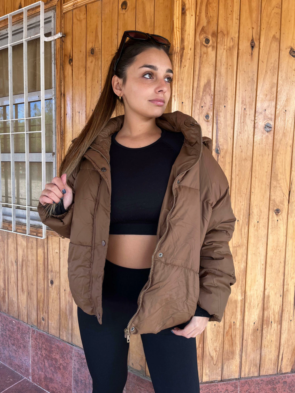 Campera Puffer Chocolate