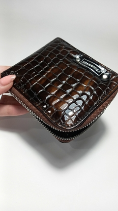 BILLETERA JUANA CRO CO CHOCOLATE - Exagonica