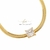 Choker Thassia Slim com Ponto de Luz Banhado Ouro 18K - comprar online