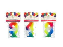 VELA NUMEROS MULTICOLOR CUMPLEAÑOS - comprar online