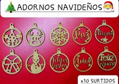 X10 ADORNOS NAVIDEÑOS