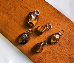 DIJE PIEDRA OJO DE TIGRE GRANDE