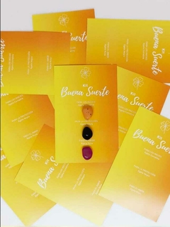 KIT 3 DIJES PIEDRAS BUENA SUERTE + TARJETA