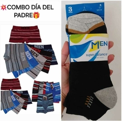 COMBO 3 PARES DE MEDIA + BOXER MICROFIBRA