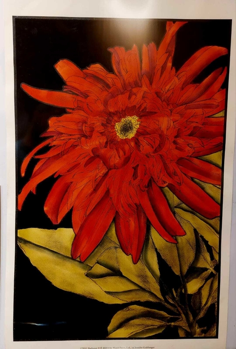 Gravura - Flor Vermelha