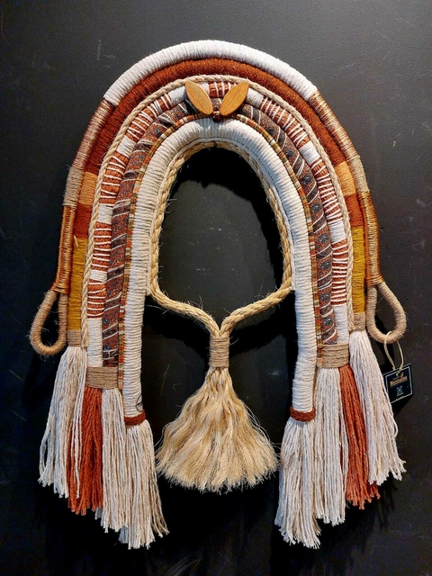 Cocar Têxtil Terracota M