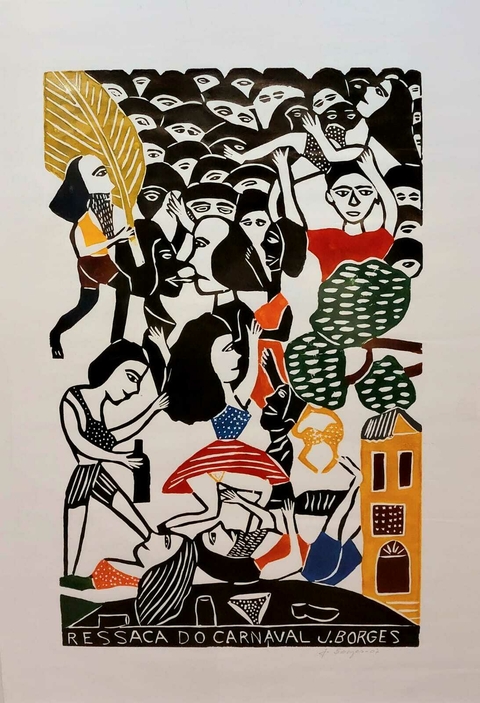 Xilogravura J. Borges - Ressaca do carnaval