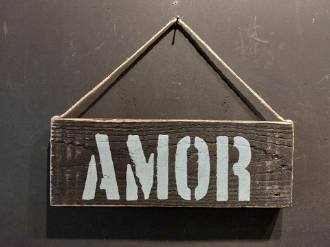 Placa AMOR - Tiradentes, MG