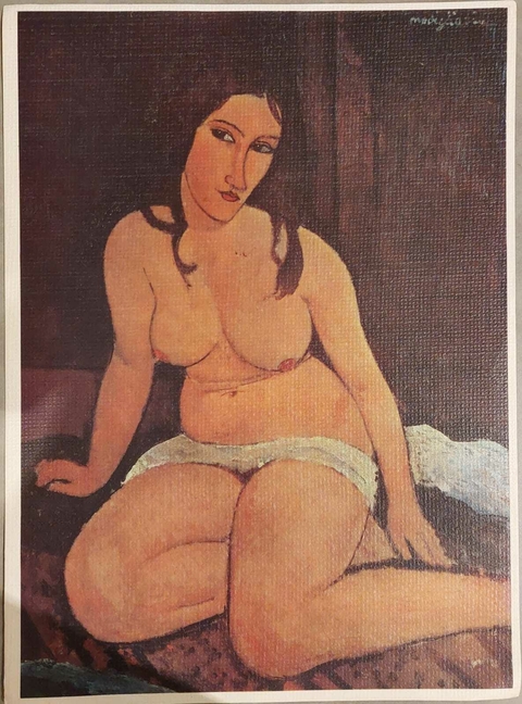 Nu Sentado (reprodução) - Amedeo Modigliani