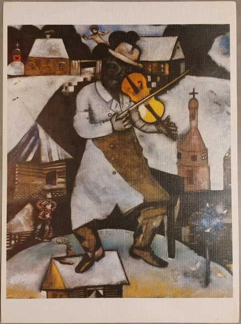 O Músico (reprodução) - Marc Chagall - comprar online