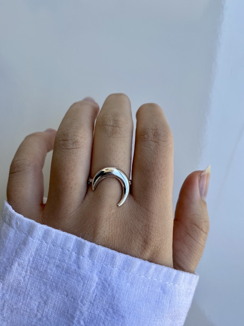 Anel meia lua - Aro 18