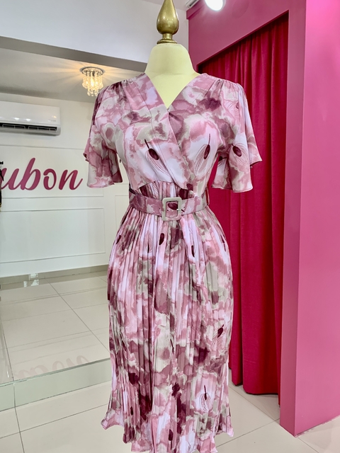 VESTIDO ROSA PALIDO MEDI