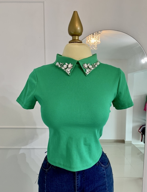 BLUSA DE PIEDRA VERDE