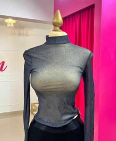 BLUSA MESH LUNA GRIS