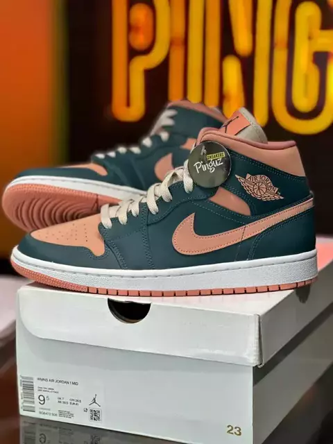 JORDAN 1 MID DARK TEAL TALLA 23 CM