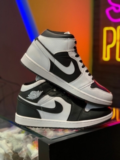 JORDAN 1 MID SPLIT BLACK WHITE TALLA 26.5CM G5