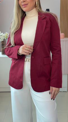 BLAZER ALFAIATARIA VINHO - comprar online
